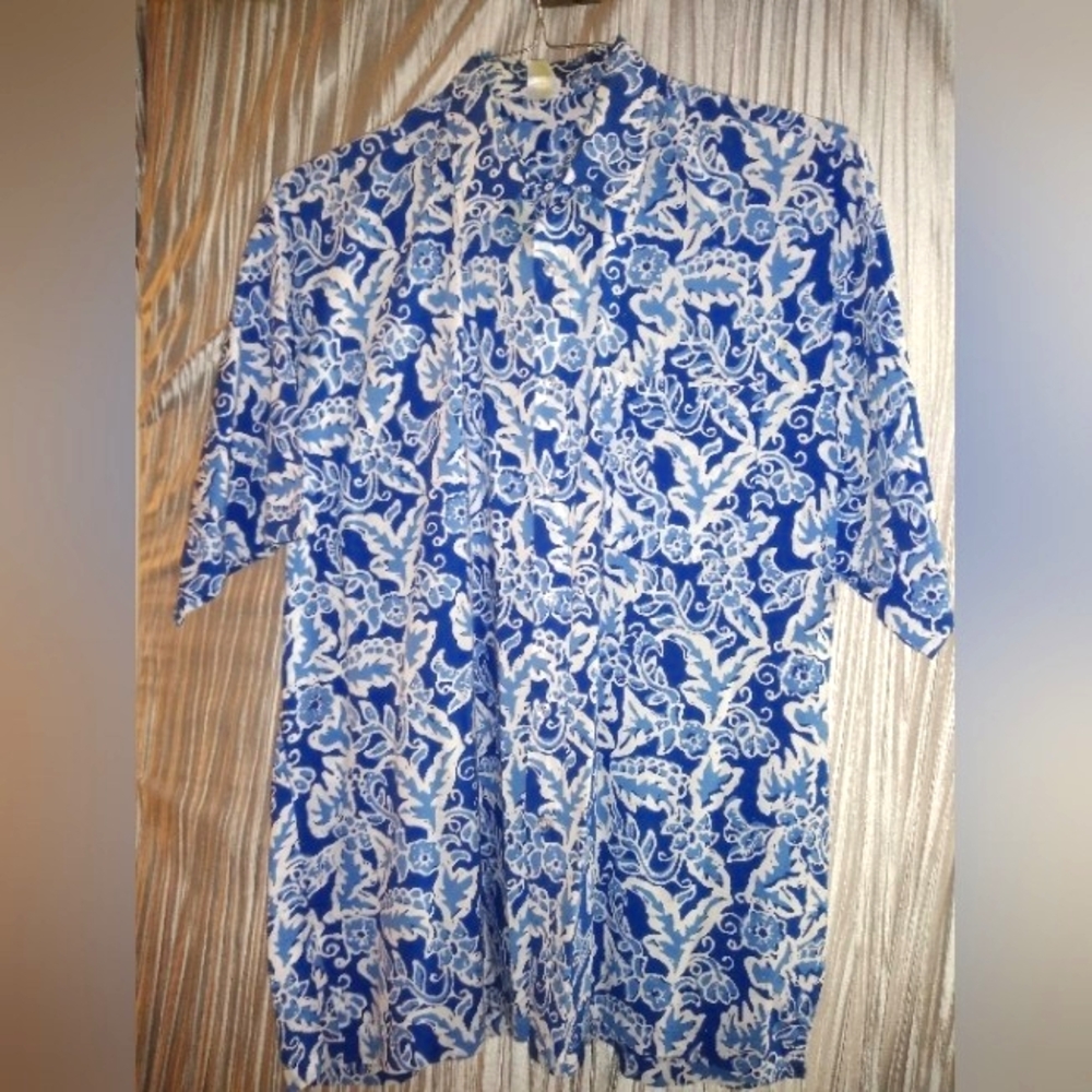 Men's short sleeve button down cruisewear XL